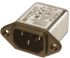 Roxburgh EMC 6A, 250 V ac/dc Screw Mount IEC Inlet Filter RIX0642P, Pin