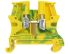 Legrand 371 Series Green/Yellow DIN Rail Terminal Block, 16mm², Single-Level, Screw Termination
