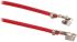 HARWIN 28AWG红色端子线, M40系列, 0.15m长, M40包容式转M40包容式
