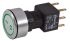 APEM Illuminated Push Button Switch, Latching, Panel Mount, 16mm Cutout, DPDT, Green LED, 250V ac, IP65