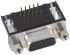 Harting D-Sub Standard 15 Way Right Angle Through Hole D-sub Connector Socket, 2.29mm Pitch, with 4-40 UNC Threaded