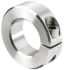 Huco Shaft Collar One Piece Clamp Screw, Bore 22mm, OD 42mm, W 15mm, Stainless Steel