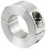 Huco Shaft Collar Two Piece Clamp Screw, Bore 15mm, OD 34mm, W 13mm, Stainless Steel