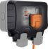 BG Electrical 漏电保护插座, 2组, 表面安装, 聚碳酸脂制