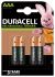 Duracell Recharge Plus NiMH Rechargeable AAA Battery, 750mAh, 1.2V