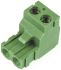 TE Connectivity 5.08mm Pitch 3 Way Right Angle Pluggable Terminal Block, Plug, Cable Mount, Screw Termination