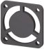 Essentra RFG-040-T Series Glass Fibre Reinforced Nylon Finger Guard for 40mm Fans, 32.2mm Hole Spacing, 43 x 43mm