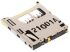 Molex MicroSD卡槽母座, 内存卡槽, 推推式插拔, 8针, 1.1mm节距, 502570-0893