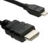 Molex Male HDMI to Male Micro HDMI Cable, 1m