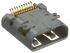 Molex Retvinklet HDMI-konnektor, Type D, 19-Polet, Hun, Lodde, 30 V 46765 HDMI|MICRO HDMI