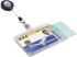 Porta identificador Durable 8224-19, Transparente, incluye Carrete de tarjeta