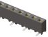 Samtec SMM Series Straight Surface Mount PCB Socket, 10-Contact, 1-Row, 2mm Pitch, Solder Termination