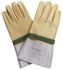 Facom Yellow Leather Electrical Electricians Gloves, Size 10, Large