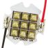 ILS ILH-OO09-STWH-SC211-WIR200., OSLON Square 9+ PowerStar LED Array, 9 White LED (5700K)