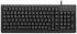 CHERRY Tastatur QWERTZ Kabelgebunden Schwarz PS/2, USB Kompakt, 374 x 139 x 18mm