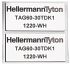 HellermannTyton Etikette auf Rolle x 27mm für TT4000+, TT430, 1000Pro Rolle auf Weiß Nein