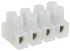 TE Connectivity Terminal Strip, 4-Way, 30A, 26 → 12 AWG Wire, Screw Termination