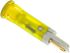 APEM Yellow Panel Mount Indicator, 24V dc, 6mm Mounting Hole Size, Faston, Solder Lug Termination
