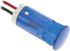 Apem Blue Panel Mount Indicator, 220V ac, 12mm Mounting Hole Size, Lead Wires Termination
