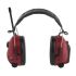 3M PELTOR Alert Wireless Listen Only Electronic Ear Defenders with Headband, 30dB, Red