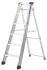 Zarges 人字梯, 10 踏板 , 打开长度 2.16m, 重10.2kg, 最大负载150kg, 铝框