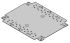 nVent SCHROFF Steel Mounting Plate, 1mm H, 444mm W, 221mm L for Use with Interscale M Electronic Case