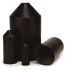 3M End Cap Black, Polyolefin Adhesive Lined, 20mm