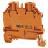 Wieland WT 2.5 Series Orange Feed Through Terminal Block, 2.5mm², Single-Level, Screw Termination, ATEX