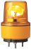 Schneider Electric XVR Series Amber Rotating Beacon, 12 V dc, Base Mount, LED Bulb