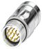 Phoenix Contact Circular Connector, 17 Contacts, Cable Mount, M23 Connector, Plug, Male, IP67, CA Series