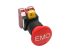 Idec HW Series Twist Release Emergency Stop Push Button, Panel Mount, 22mm Cutout, 2NC, IP65
