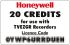 Accesorio para registrador de gráficos Honeywell TVU9-0-0-0-0-020-0-000 para usar con Grabadoras serie X y GR