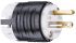 PASS & SEYMOUR USA Mains Plug, 20A, Cable Mount, 125 V