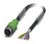 Phoenix Contact Straight Female 8 way M12 to Sensor Actuator Cable, 1.5m