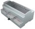 Caja para carril DIN Italtronic serie Modulbox XTS, de ABS; policarbonato de color Gris, 90 x 53mm
