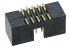 Amphenol FCI 1.27mm间距10p双排排针 板对板连接器, Minitek127系列, 直向, 表面贴装