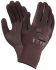 Ansell HyFlex 11-926 Brown Nylon Oil Resistant Work Gloves, Size 8, Medium, Nitrile Coating