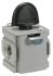 Válvula neumática de mando manual Parker, Control mediante Mango, BSPP 1/4, Cuerpo Aluminio, Presión Máxima 17bar