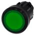 Siemens SIRIUS ACT Series Green Illuminated Momentary Push Button Head, 22mm Cutout, IP66, IP67, IP69K