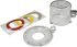 Brady Clear Polycarbonate, Stainless Steel Push Button Lockout, 30mm Shackle