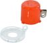 Brady Red Polycarbonate, Stainless Steel Push Button Lockout, 22mm Shackle