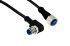 TE Connectivity Straight Male 5 way M12 to Right Angle Female 5 way M12 Sensor Actuator Cable, 1.5m