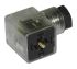 RS PRO Ventilsteckverbinder DIN 43650 A Buchse 2P+E / 12 V dc mit Lampe, PG9 Schraubmontage, Klar