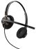 Plantronics 黑色贴耳式耳麦, 压耳式耳机, 型号HW520, 快速断开连接