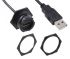 Molex USB 2.0 Cable, Male USB A to Female USB A USB Extension Cable, 150mm