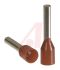 Altech Insulated Crimp Bootlace Ferrule, 10mm Pin Length, 2mm Pin Diameter, 1.5mm² Wire Size, Red