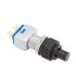 EOZ Push Button Switch, Momentary, Panel Mount, 10.2mm Cutout, DPDT, 48 V dc, 220V ac, IP65, IP67