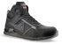 AIMONT 24 BIT Black, Grey Aluminium Toe Capped Unisex Ankle Safety Boots, UK 8, EU 42