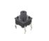 Grey Button Tactile Switch, SPST 50 mA 3.3mm Snap-In