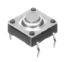 Grey Button Tactile Switch, SPST 50 mA 0.85mm Snap-In
